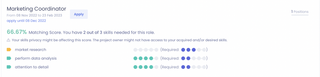 nestor talent and opportunity marketplace